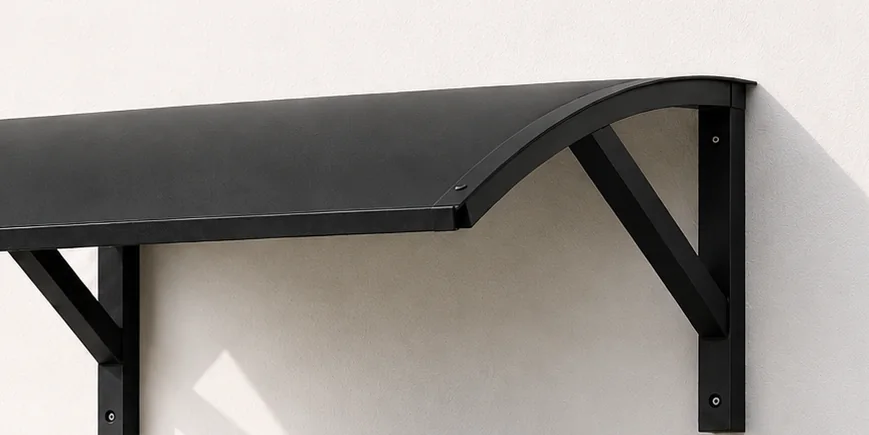 Supports muraux et toiture d'aluminium de l'abri pour thermopompe