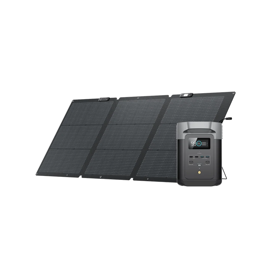 EcoFlow DELTA 2 + 160W Portable Solar Panel