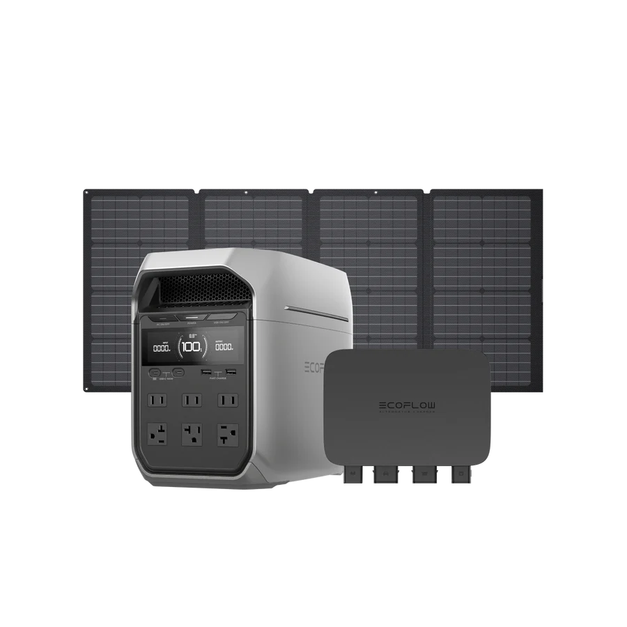 EcoFlow DELTA 3 Plus + 160W Solar Panel + 800W Alternator Charger